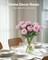 50 Pcs Artificial Pink Roses with Long Stems – Faux Velvet Silk Flowers for DIY Wedding Bouquets, Centerpieces, Party, Home & Bridal Floral Decor